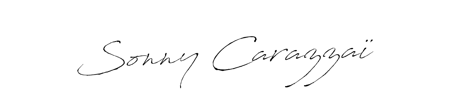 Create a beautiful signature design for name Sonny Carazzaï. With this signature (Antro_Vectra) fonts, you can make a handwritten signature for free. Sonny Carazzaï signature style 6 images and pictures png