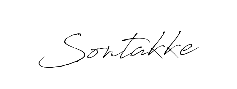 Create a beautiful signature design for name Sontakke. With this signature (Antro_Vectra) fonts, you can make a handwritten signature for free. Sontakke signature style 6 images and pictures png