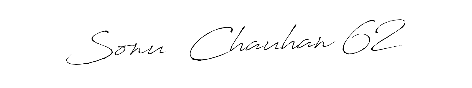 Similarly Antro_Vectra is the best handwritten signature design. Signature creator online .You can use it as an online autograph creator for name Sonu  Chauhan 62. Sonu  Chauhan 62 signature style 6 images and pictures png