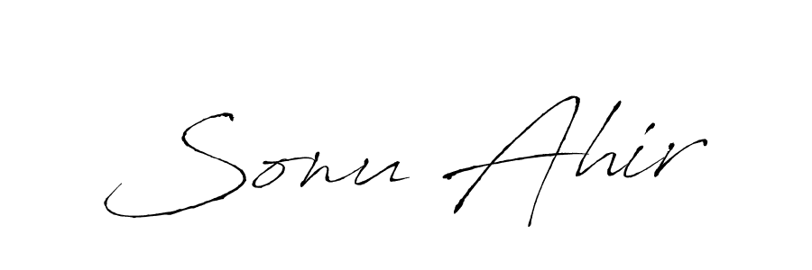 Make a beautiful signature design for name Sonu Ahir. Use this online signature maker to create a handwritten signature for free. Sonu Ahir signature style 6 images and pictures png