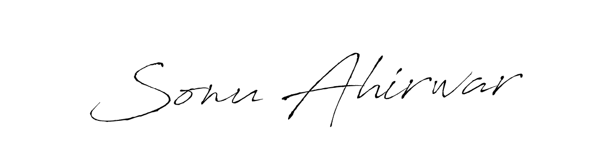 Make a short Sonu Ahirwar signature style. Manage your documents anywhere anytime using Antro_Vectra. Create and add eSignatures, submit forms, share and send files easily. Sonu Ahirwar signature style 6 images and pictures png