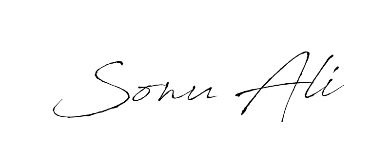 Create a beautiful signature design for name Sonu Ali. With this signature (Antro_Vectra) fonts, you can make a handwritten signature for free. Sonu Ali signature style 6 images and pictures png