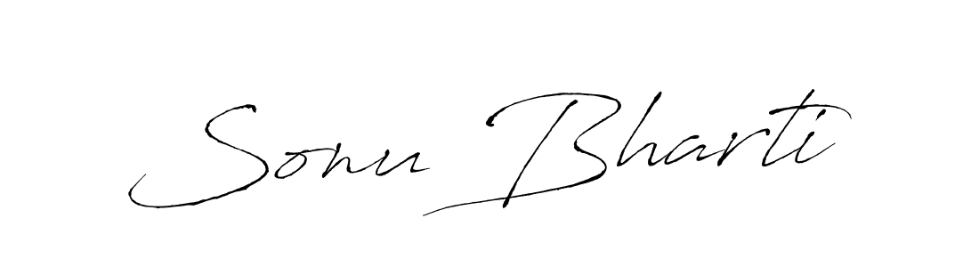 Also we have Sonu Bharti name is the best signature style. Create professional handwritten signature collection using Antro_Vectra autograph style. Sonu Bharti signature style 6 images and pictures png