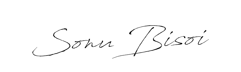 How to make Sonu Bisoi name signature. Use Antro_Vectra style for creating short signs online. This is the latest handwritten sign. Sonu Bisoi signature style 6 images and pictures png