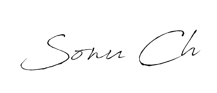 Also we have Sonu Ch name is the best signature style. Create professional handwritten signature collection using Antro_Vectra autograph style. Sonu Ch signature style 6 images and pictures png