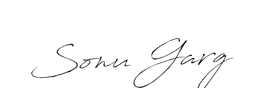 Create a beautiful signature design for name Sonu Garg. With this signature (Antro_Vectra) fonts, you can make a handwritten signature for free. Sonu Garg signature style 6 images and pictures png