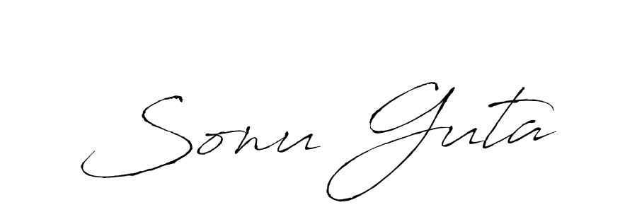 It looks lik you need a new signature style for name Sonu Guta. Design unique handwritten (Antro_Vectra) signature with our free signature maker in just a few clicks. Sonu Guta signature style 6 images and pictures png