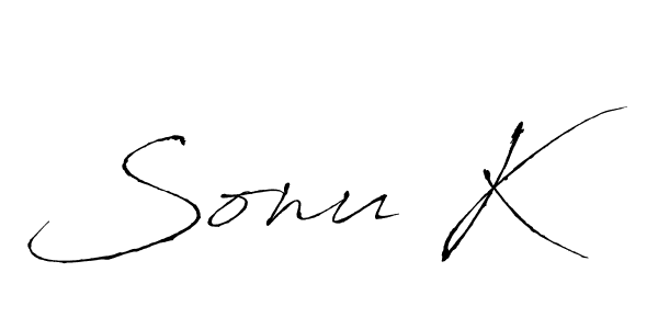 You should practise on your own different ways (Antro_Vectra) to write your name (Sonu K) in signature. don't let someone else do it for you. Sonu K signature style 6 images and pictures png