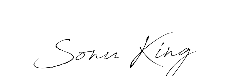 Also we have Sonu King name is the best signature style. Create professional handwritten signature collection using Antro_Vectra autograph style. Sonu King signature style 6 images and pictures png