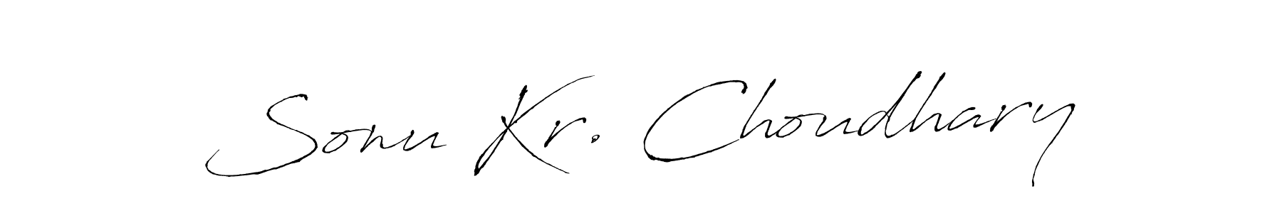 Use a signature maker to create a handwritten signature online. With this signature software, you can design (Antro_Vectra) your own signature for name Sonu Kr. Choudhary. Sonu Kr. Choudhary signature style 6 images and pictures png