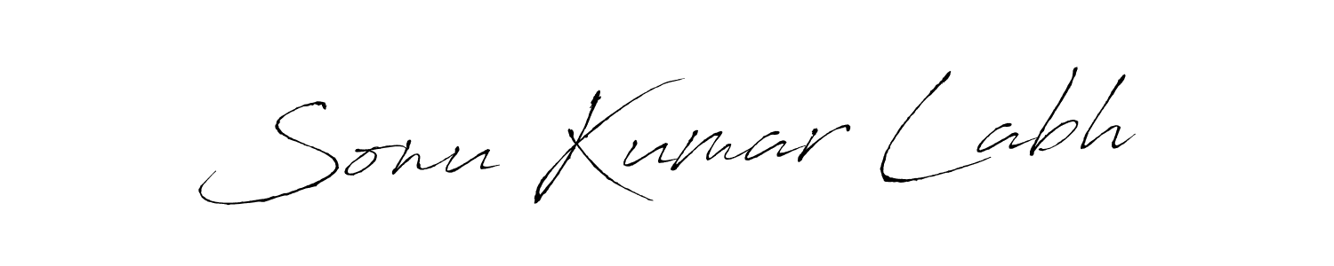 Also we have Sonu Kumar Labh name is the best signature style. Create professional handwritten signature collection using Antro_Vectra autograph style. Sonu Kumar Labh signature style 6 images and pictures png