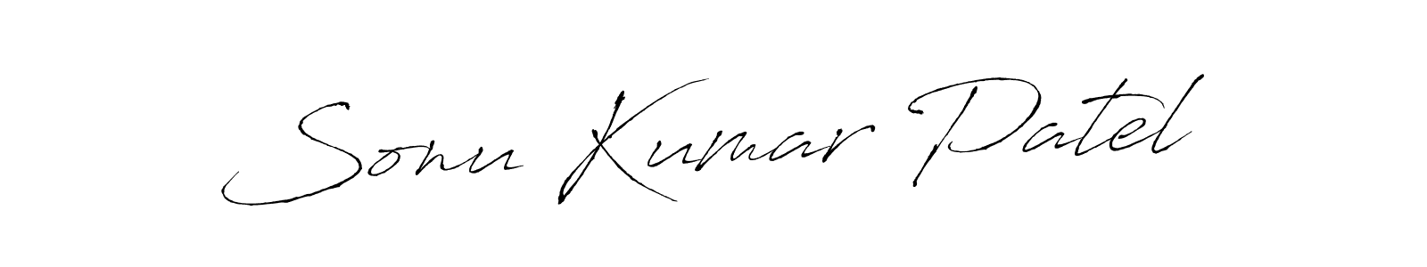 Sonu Kumar Patel stylish signature style. Best Handwritten Sign (Antro_Vectra) for my name. Handwritten Signature Collection Ideas for my name Sonu Kumar Patel. Sonu Kumar Patel signature style 6 images and pictures png