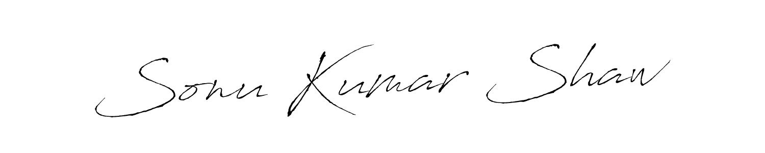 Create a beautiful signature design for name Sonu Kumar Shaw. With this signature (Antro_Vectra) fonts, you can make a handwritten signature for free. Sonu Kumar Shaw signature style 6 images and pictures png