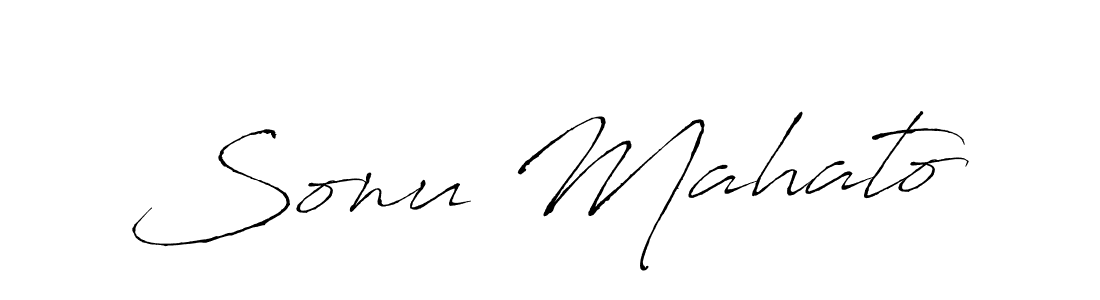 Sonu Mahato stylish signature style. Best Handwritten Sign (Antro_Vectra) for my name. Handwritten Signature Collection Ideas for my name Sonu Mahato. Sonu Mahato signature style 6 images and pictures png