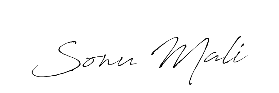 Create a beautiful signature design for name Sonu Mali. With this signature (Antro_Vectra) fonts, you can make a handwritten signature for free. Sonu Mali signature style 6 images and pictures png