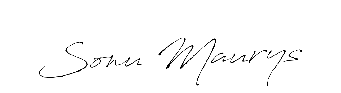 Use a signature maker to create a handwritten signature online. With this signature software, you can design (Antro_Vectra) your own signature for name Sonu Maurys. Sonu Maurys signature style 6 images and pictures png