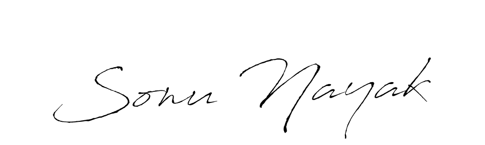 Use a signature maker to create a handwritten signature online. With this signature software, you can design (Antro_Vectra) your own signature for name Sonu Nayak. Sonu Nayak signature style 6 images and pictures png