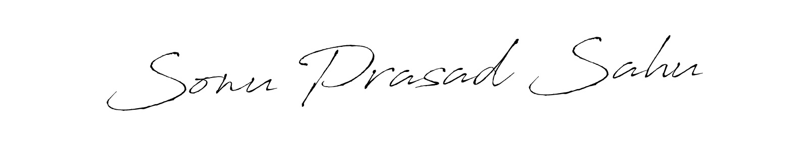 Also we have Sonu Prasad Sahu name is the best signature style. Create professional handwritten signature collection using Antro_Vectra autograph style. Sonu Prasad Sahu signature style 6 images and pictures png