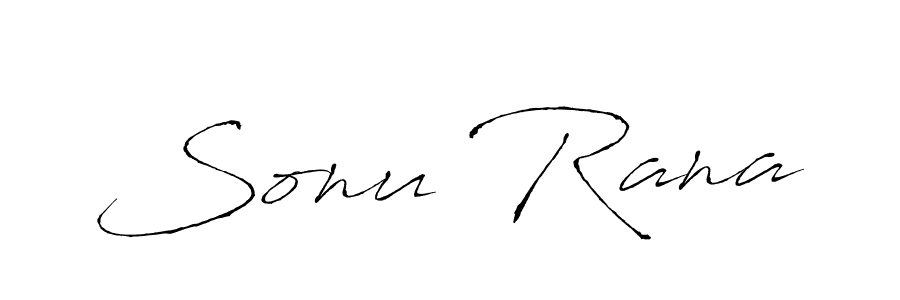 Use a signature maker to create a handwritten signature online. With this signature software, you can design (Antro_Vectra) your own signature for name Sonu Rana. Sonu Rana signature style 6 images and pictures png