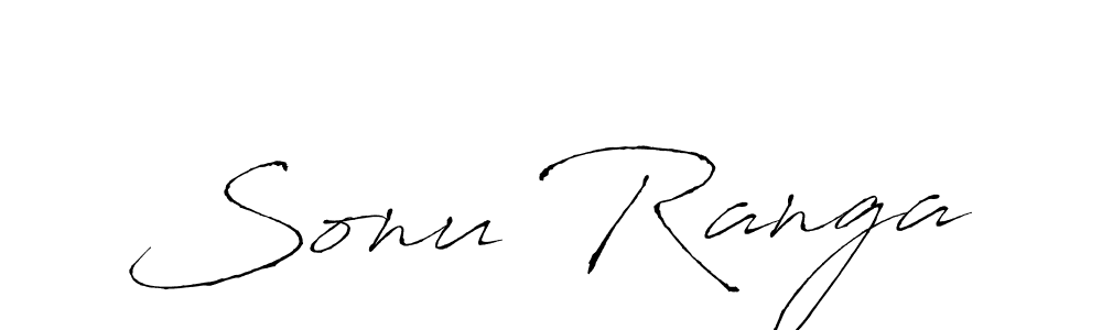 How to make Sonu Ranga name signature. Use Antro_Vectra style for creating short signs online. This is the latest handwritten sign. Sonu Ranga signature style 6 images and pictures png