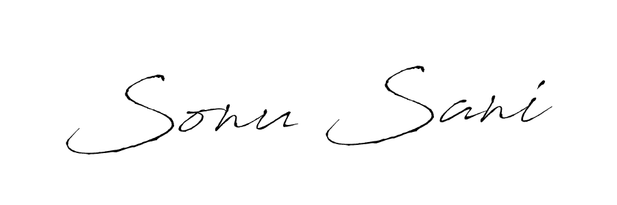 Sonu Sani stylish signature style. Best Handwritten Sign (Antro_Vectra) for my name. Handwritten Signature Collection Ideas for my name Sonu Sani. Sonu Sani signature style 6 images and pictures png