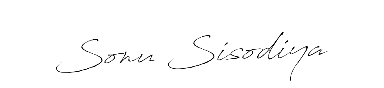 Also we have Sonu Sisodiya name is the best signature style. Create professional handwritten signature collection using Antro_Vectra autograph style. Sonu Sisodiya signature style 6 images and pictures png