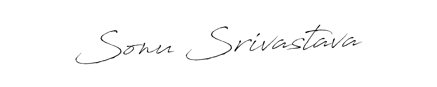 Sonu Srivastava stylish signature style. Best Handwritten Sign (Antro_Vectra) for my name. Handwritten Signature Collection Ideas for my name Sonu Srivastava. Sonu Srivastava signature style 6 images and pictures png