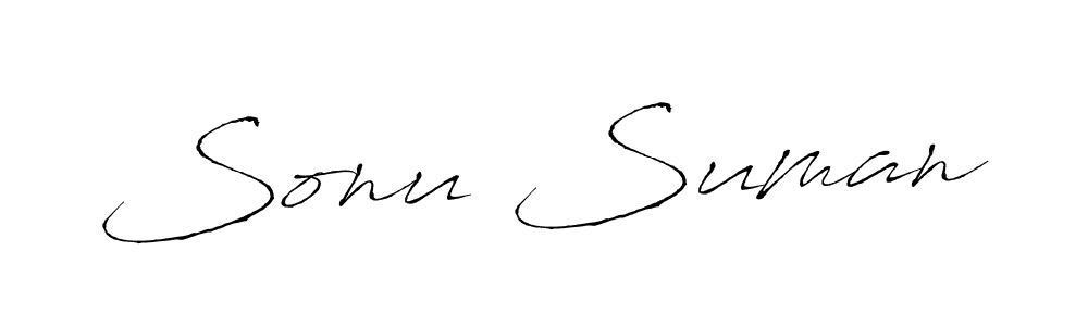 Also we have Sonu Suman name is the best signature style. Create professional handwritten signature collection using Antro_Vectra autograph style. Sonu Suman signature style 6 images and pictures png