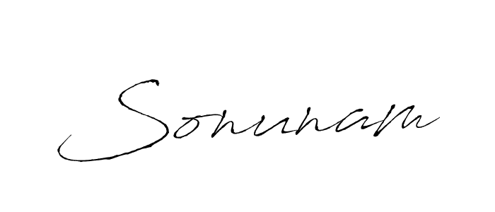 Sonunam stylish signature style. Best Handwritten Sign (Antro_Vectra) for my name. Handwritten Signature Collection Ideas for my name Sonunam. Sonunam signature style 6 images and pictures png