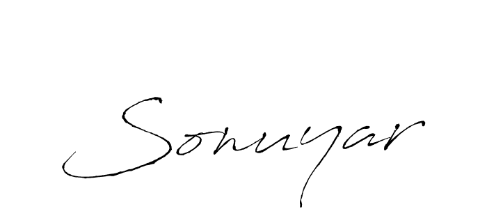 The best way (Antro_Vectra) to make a short signature is to pick only two or three words in your name. The name Sonuyar include a total of six letters. For converting this name. Sonuyar signature style 6 images and pictures png