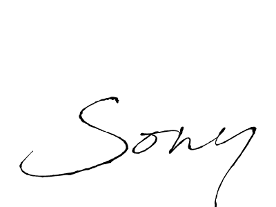 Make a beautiful signature design for name Sony. With this signature (Antro_Vectra) style, you can create a handwritten signature for free. Sony signature style 6 images and pictures png