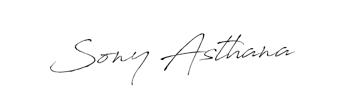 Also we have Sony Asthana name is the best signature style. Create professional handwritten signature collection using Antro_Vectra autograph style. Sony Asthana signature style 6 images and pictures png