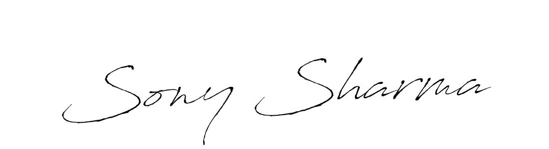 Use a signature maker to create a handwritten signature online. With this signature software, you can design (Antro_Vectra) your own signature for name Sony Sharma. Sony Sharma signature style 6 images and pictures png