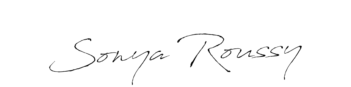 This is the best signature style for the Sonya Roussy name. Also you like these signature font (Antro_Vectra). Mix name signature. Sonya Roussy signature style 6 images and pictures png