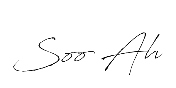 How to make Soo Ah signature? Antro_Vectra is a professional autograph style. Create handwritten signature for Soo Ah name. Soo Ah signature style 6 images and pictures png