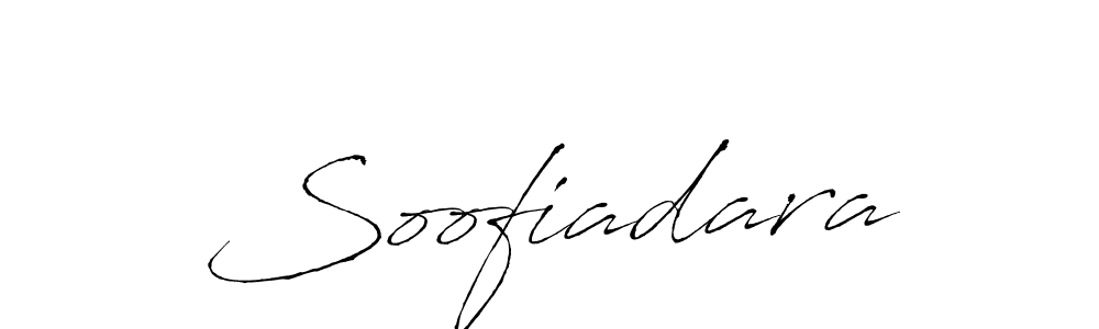 Make a beautiful signature design for name Soofiadara. With this signature (Antro_Vectra) style, you can create a handwritten signature for free. Soofiadara signature style 6 images and pictures png