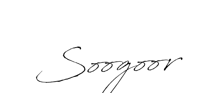 Soogoor stylish signature style. Best Handwritten Sign (Antro_Vectra) for my name. Handwritten Signature Collection Ideas for my name Soogoor. Soogoor signature style 6 images and pictures png