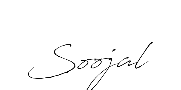 Design your own signature with our free online signature maker. With this signature software, you can create a handwritten (Antro_Vectra) signature for name Soojal. Soojal signature style 6 images and pictures png