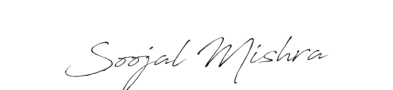 Create a beautiful signature design for name Soojal Mishra. With this signature (Antro_Vectra) fonts, you can make a handwritten signature for free. Soojal Mishra signature style 6 images and pictures png