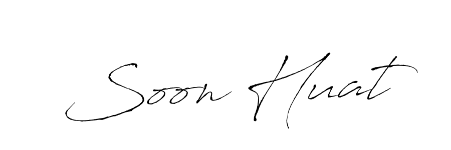 You should practise on your own different ways (Antro_Vectra) to write your name (Soon Huat) in signature. don't let someone else do it for you. Soon Huat signature style 6 images and pictures png