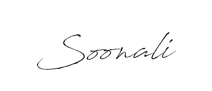 Use a signature maker to create a handwritten signature online. With this signature software, you can design (Antro_Vectra) your own signature for name Soonali. Soonali signature style 6 images and pictures png