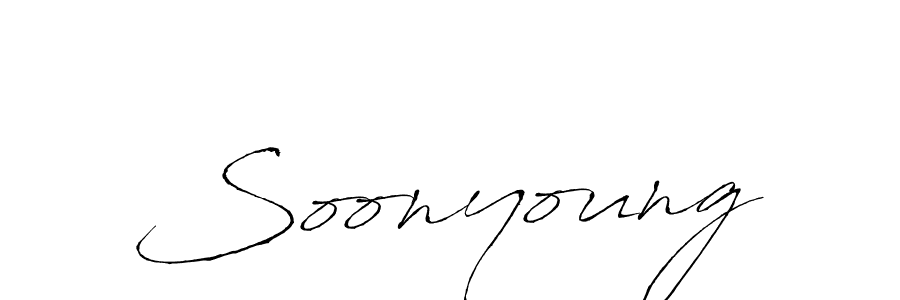 Make a beautiful signature design for name Soonyoung. With this signature (Antro_Vectra) style, you can create a handwritten signature for free. Soonyoung signature style 6 images and pictures png