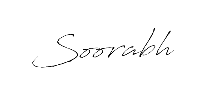 How to make Soorabh name signature. Use Antro_Vectra style for creating short signs online. This is the latest handwritten sign. Soorabh signature style 6 images and pictures png