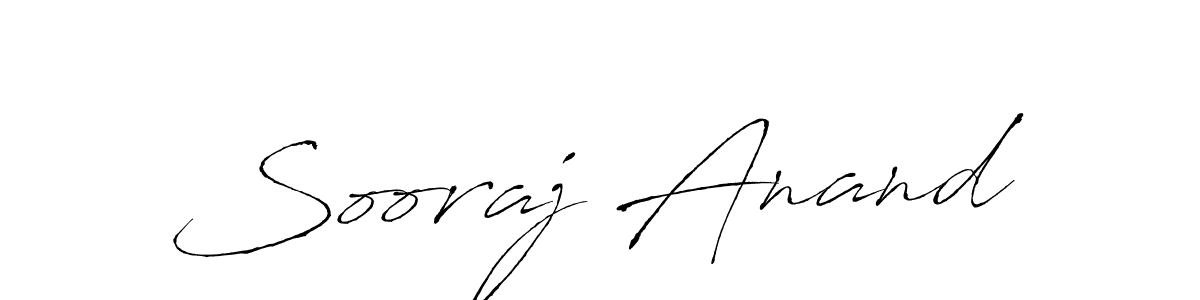 Design your own signature with our free online signature maker. With this signature software, you can create a handwritten (Antro_Vectra) signature for name Sooraj Anand. Sooraj Anand signature style 6 images and pictures png