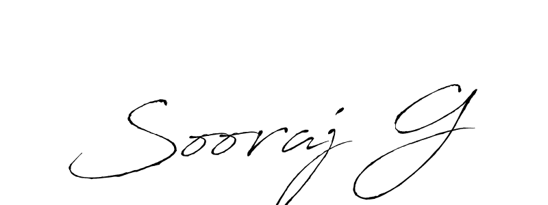 Also we have Sooraj G name is the best signature style. Create professional handwritten signature collection using Antro_Vectra autograph style. Sooraj G signature style 6 images and pictures png