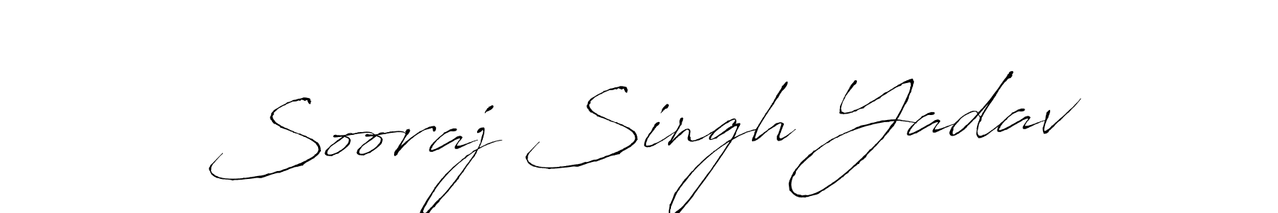 How to make Sooraj Singh Yadav name signature. Use Antro_Vectra style for creating short signs online. This is the latest handwritten sign. Sooraj Singh Yadav signature style 6 images and pictures png
