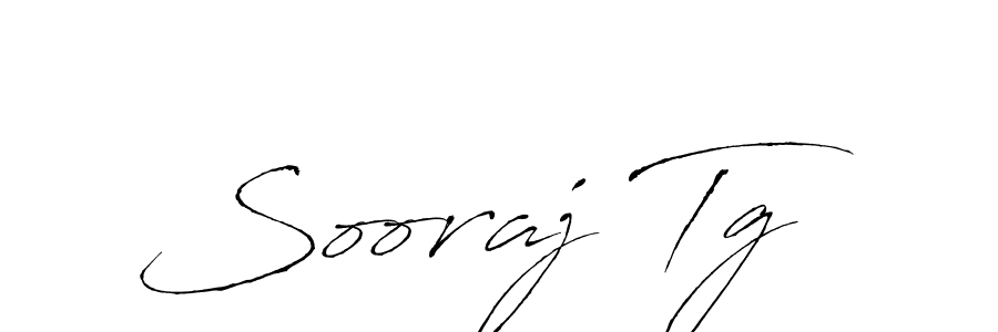 Sooraj Tg stylish signature style. Best Handwritten Sign (Antro_Vectra) for my name. Handwritten Signature Collection Ideas for my name Sooraj Tg. Sooraj Tg signature style 6 images and pictures png