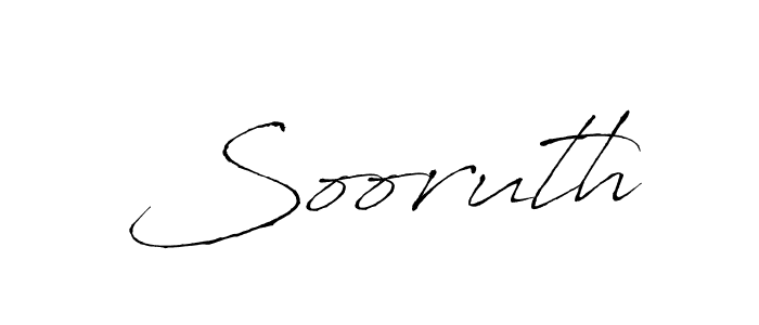Make a beautiful signature design for name Sooruth. With this signature (Antro_Vectra) style, you can create a handwritten signature for free. Sooruth signature style 6 images and pictures png