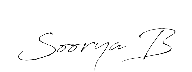Also we have Soorya B name is the best signature style. Create professional handwritten signature collection using Antro_Vectra autograph style. Soorya B signature style 6 images and pictures png