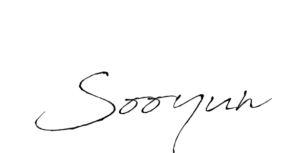 Sooyun stylish signature style. Best Handwritten Sign (Antro_Vectra) for my name. Handwritten Signature Collection Ideas for my name Sooyun. Sooyun signature style 6 images and pictures png